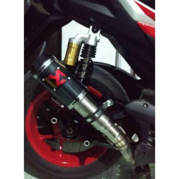 KNALPOT RACING AKRAPOVIC GP M1 NMAX/AEROX/LEXI/PCX/ADV/GENIO/VARIO/BEAT/MIO/SCOPY DLL BEST QUALITY O