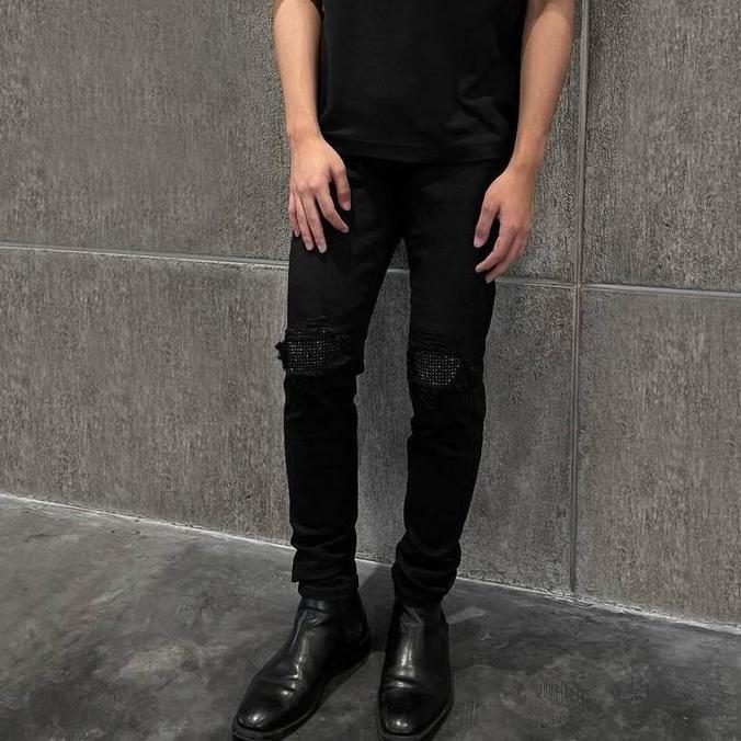 Rucas Season 15 Black Crystal Long Jeans