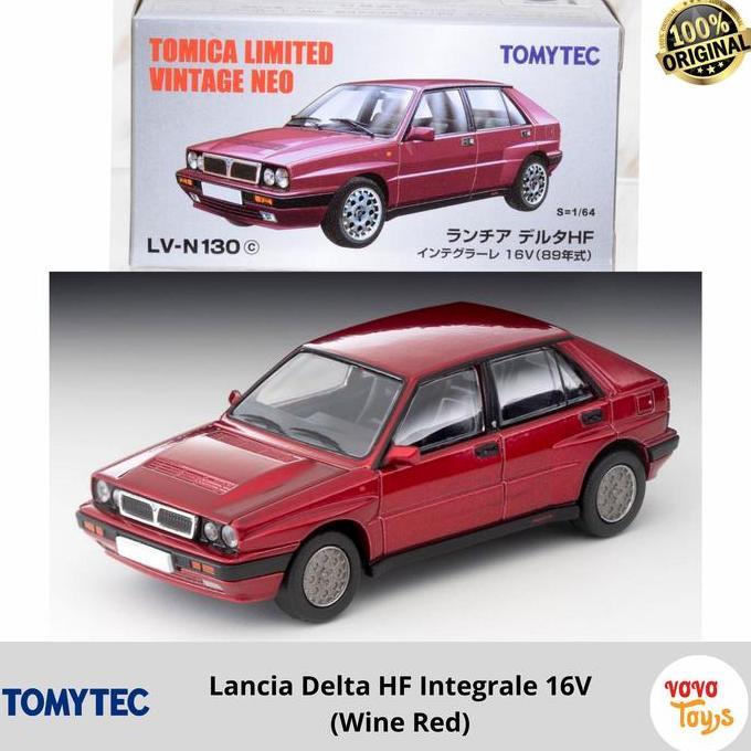 Tomica Vintage Neo TLV-N130c Lancia Delta HF Integrale 16V Red