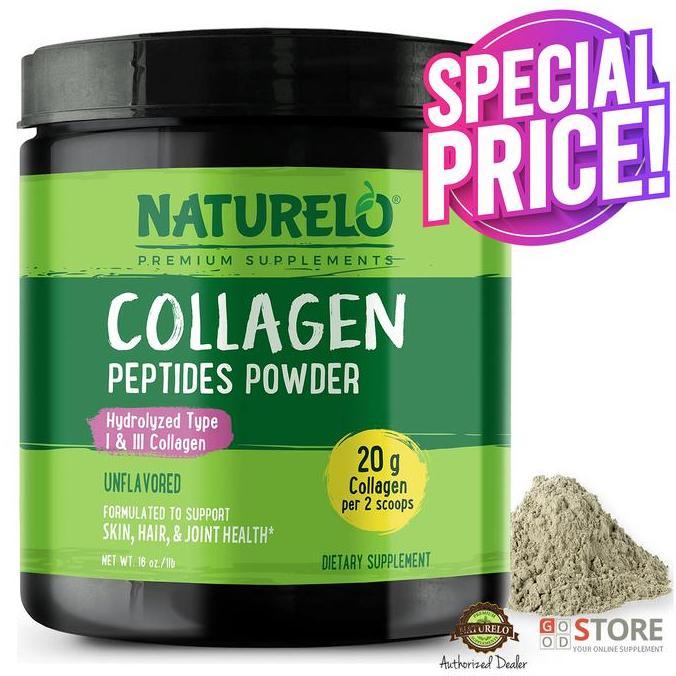 Naturelo - Collagen Peptides Powder - Unflavored Terbaru 