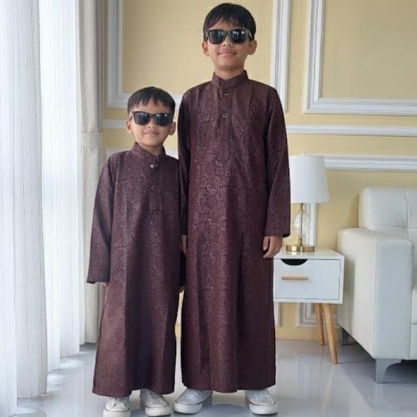 PREMIUM GAMIS EMBOS ANAK LAKI-LAKI | JUBAH ANAK LAKI-LAKI LENGAN PANJANG BAHAN EMBOS | JUBAH PAKISTA