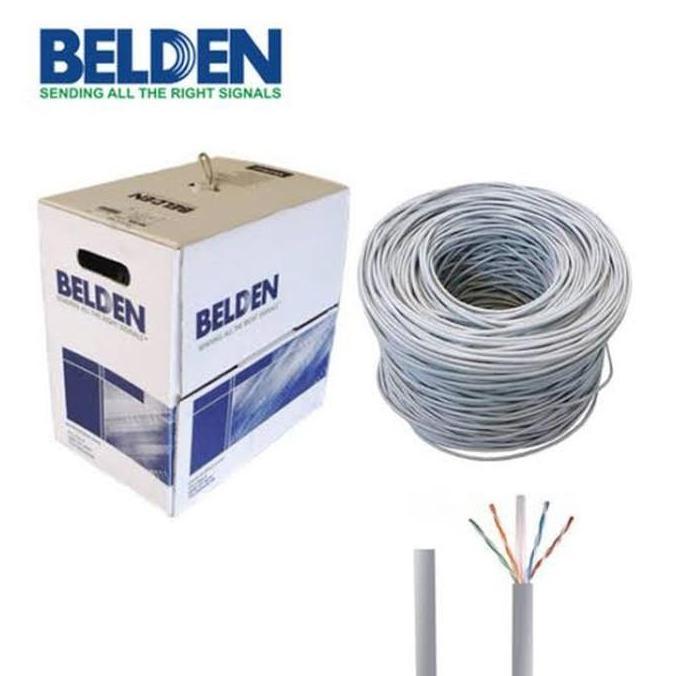 Nect- Kabel Lan Utp Belden Cat6 100 Meter Siap Pakai - Belden Cat6 100M