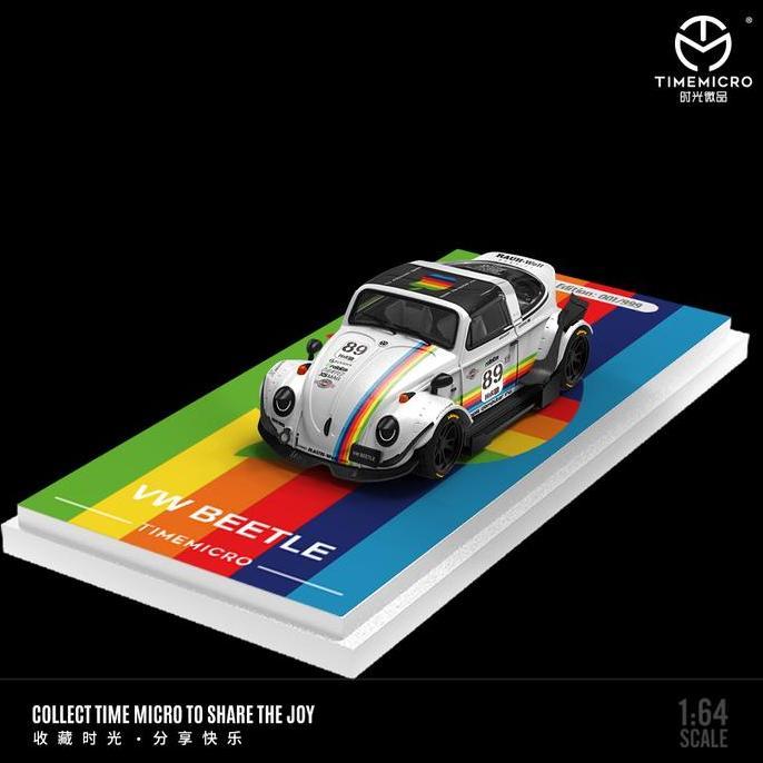 Time Micro 1:64 RWB VW Volkswagen Beetle Apple #89 White