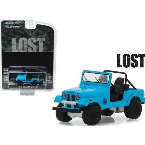 1/64 GREENLIGHT 44810-F 1977 DHARMA JEEP CJ7 LOST HOLLYWOOD SERIES 21