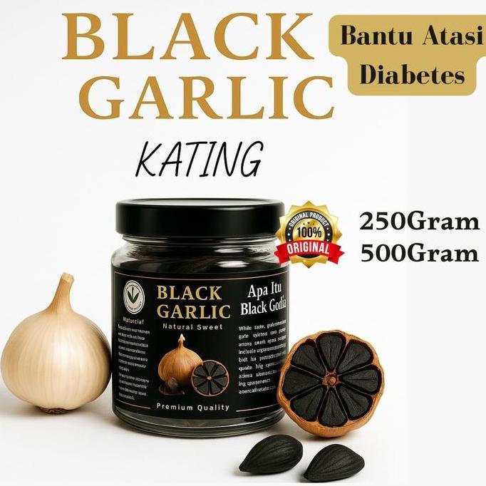 BAWANG HITAM KATING BAWANG PUTIH PERMENTASI PREMIUM BERAT 250GR 500GR VS