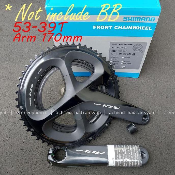 Crank 105 R7000 dual chainring 53-39T SHIMANO 105 FC-R7000 Arm 170mm