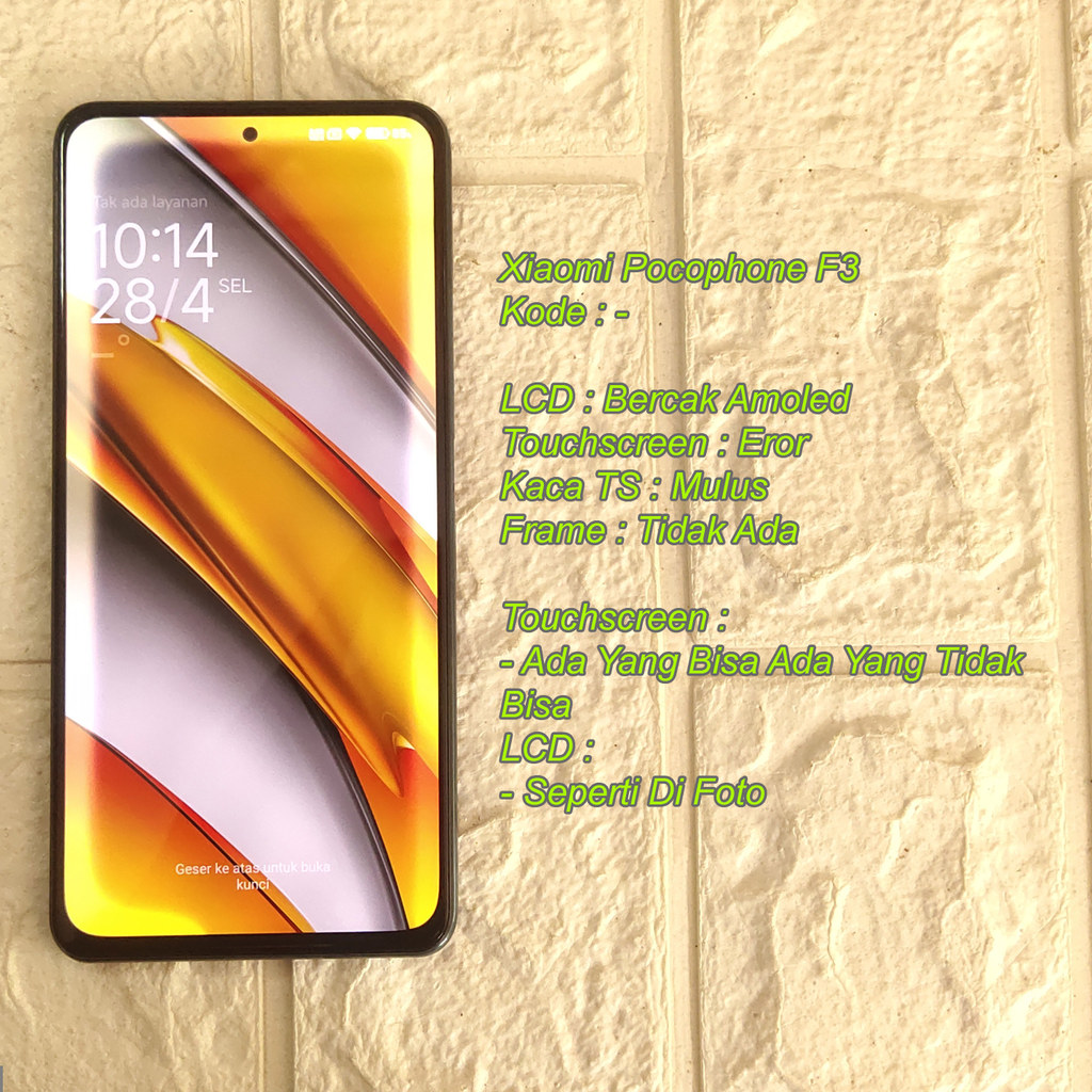 Xiaomi Pocophone F3 LCD Copotan - Cek Deskripsi