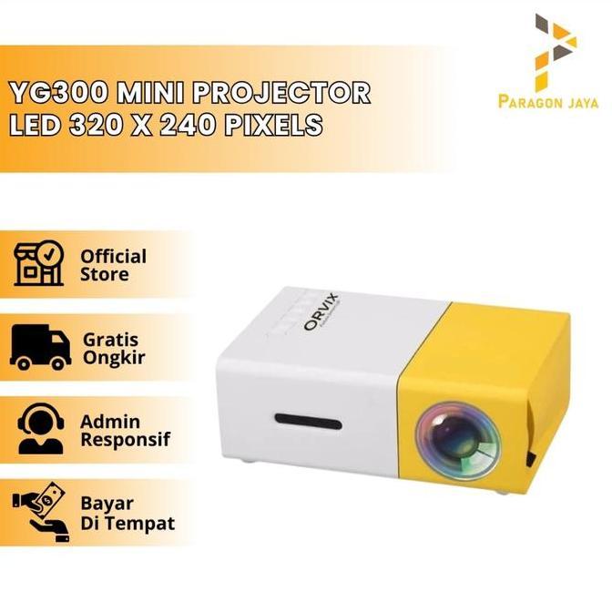 Mini Proyektor LED YG300 / YG-300 / YG 300 LCD Portable Projector Home