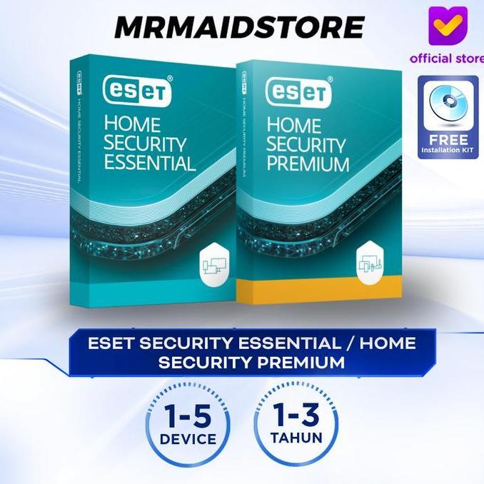 Eset Home Security Essential Antivirus | ESET Home Smart Security Premium - Lastest Version 1-3 Year