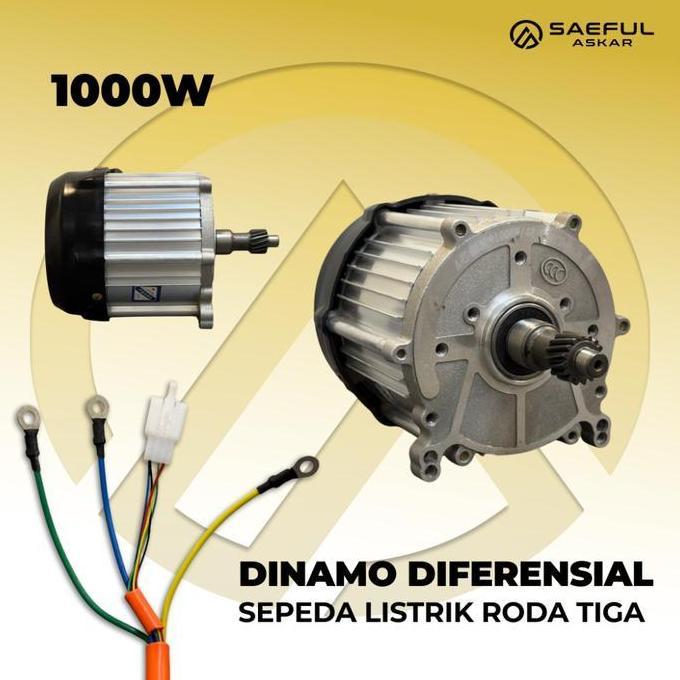 Dinamo Gardan Differential Sepeda Listrik Roda Tiga 500W 800W 1000W