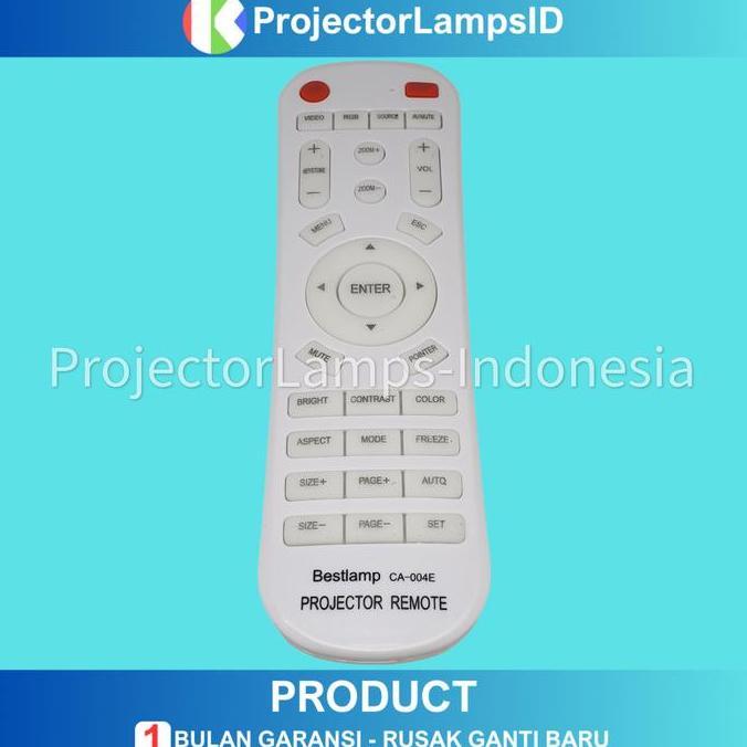 Remote Remot Projector Proyektor Universal InFocus Acer BenQ Epson Hitachi Mitsubishi NEC Optoma Pan
