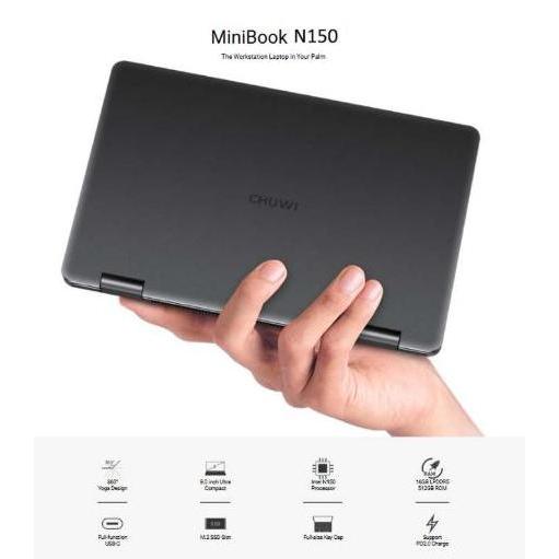 NEW CHUWI MINIBOOK INTEL N150 16/512GB ULTRA MINI LAPTOP 8" TOUCHSCREEN WIFI6 WINDOWS 11 ORI