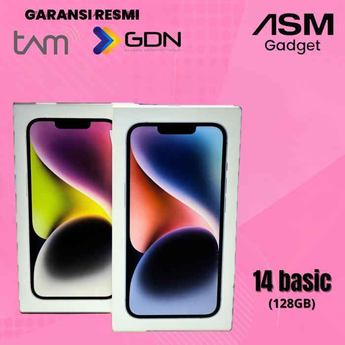 (ASM X K) IPHONE 14 128GB GARANSI RESMI TAM/GDN 1TH ORIGINAL DAN TERPERCAYA