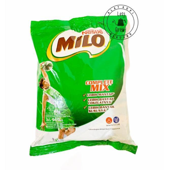 Latte- Milo Complete Mix 960Gr Susu Bubuk - Milo Activ-Go Susu Coklat Pouch