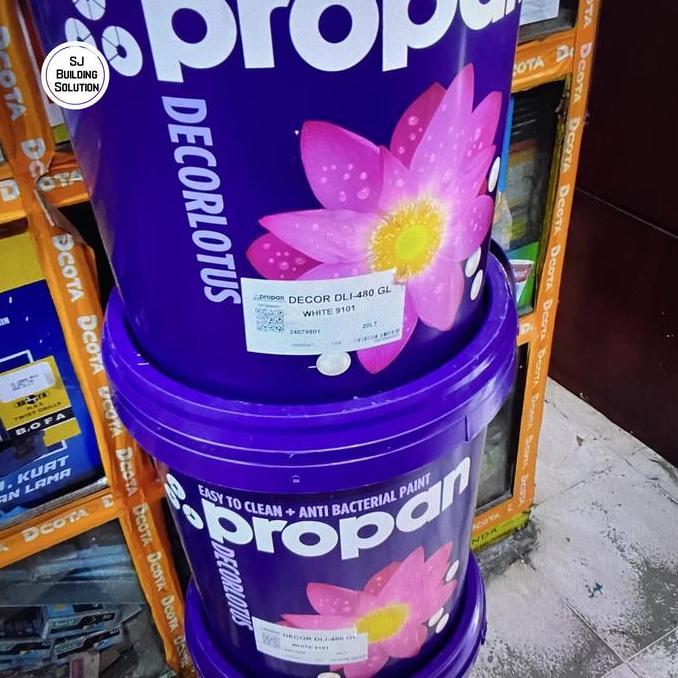 CAT TEMBOK PROPAN DECORLOTUS 20LTR PUTIH 20LT INTERIOR CAT TEMBOK