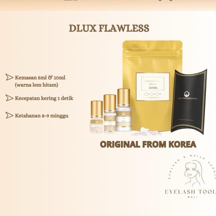 Dlux Flawless Ultra+  ( Kemasan Baru) Lem Eyelash Extension Lem Kuat Eyelash Glue Eyelash