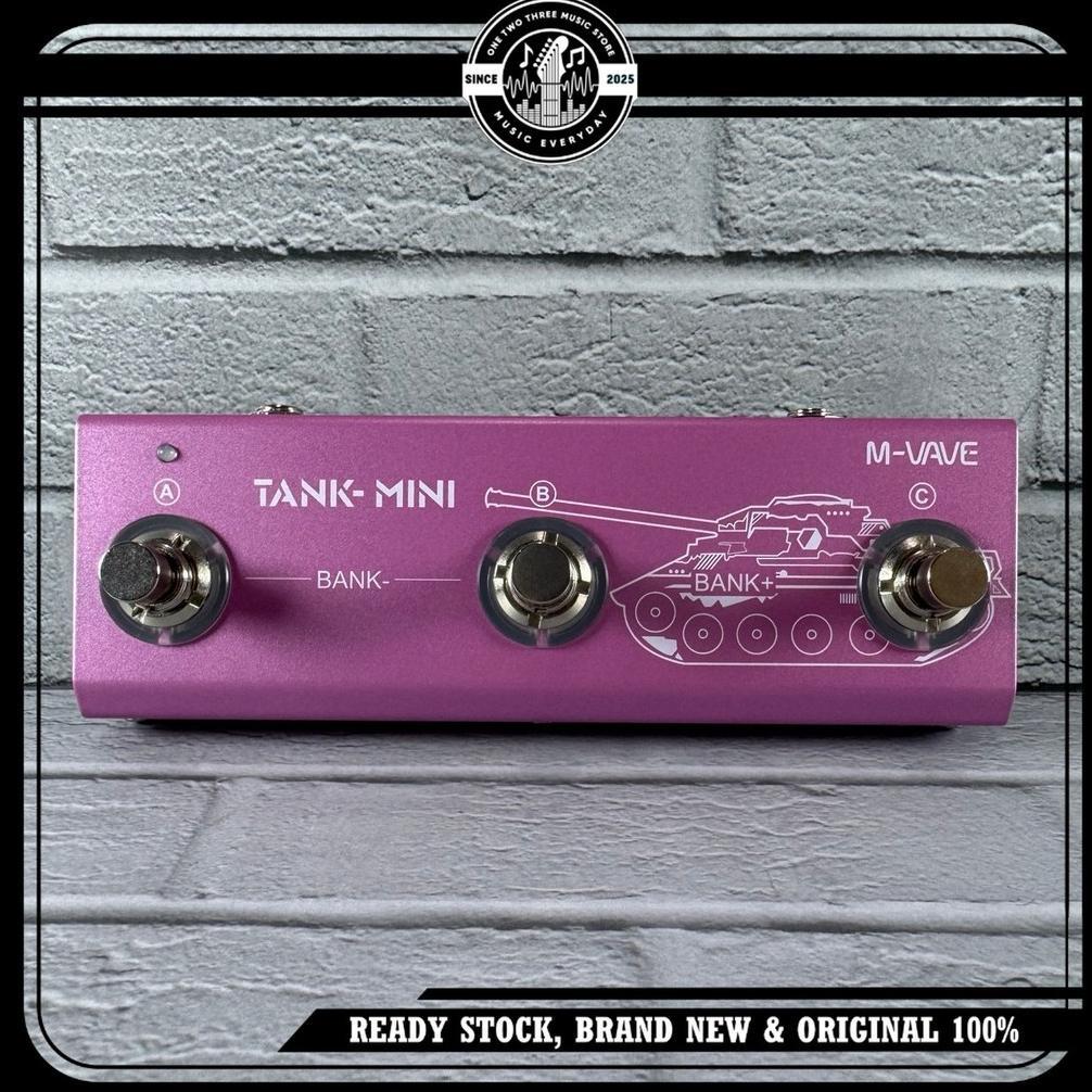 Efek Gitar M-VAVE TANK-MINI Multi Effects Intelligent Processor Pedal Multi Efek Bluetooth Portable 