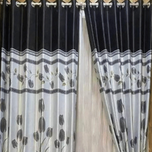 Tirai Gorden Rumah Minimalis - Hordeng Ruang Tamu Bahan Tebal Blackout Motif Napoleon Tahan Lama - C