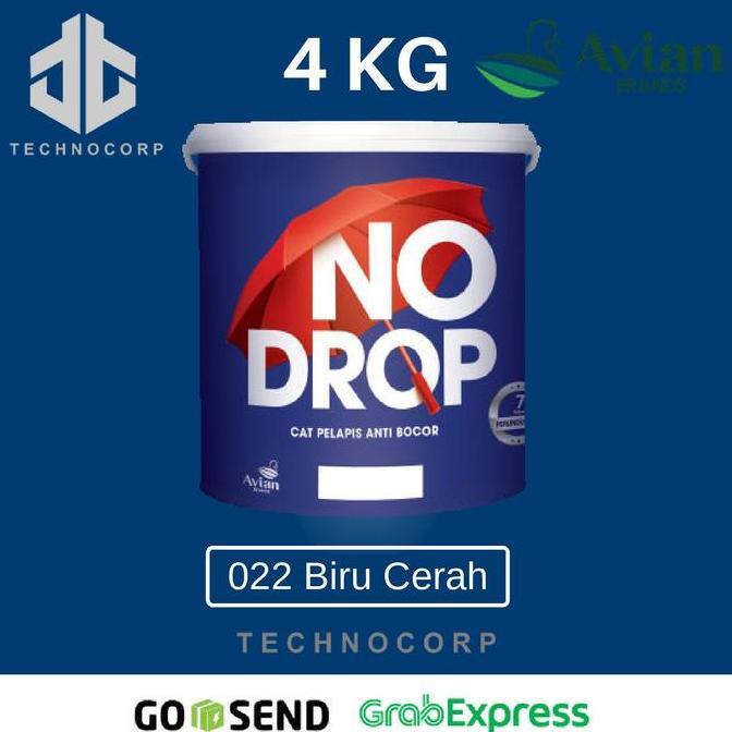 NO DROP 022 BIRU CERAH / CAT PELAPIS ANTI BOCOR TEMBOK GENTENG 4 KG