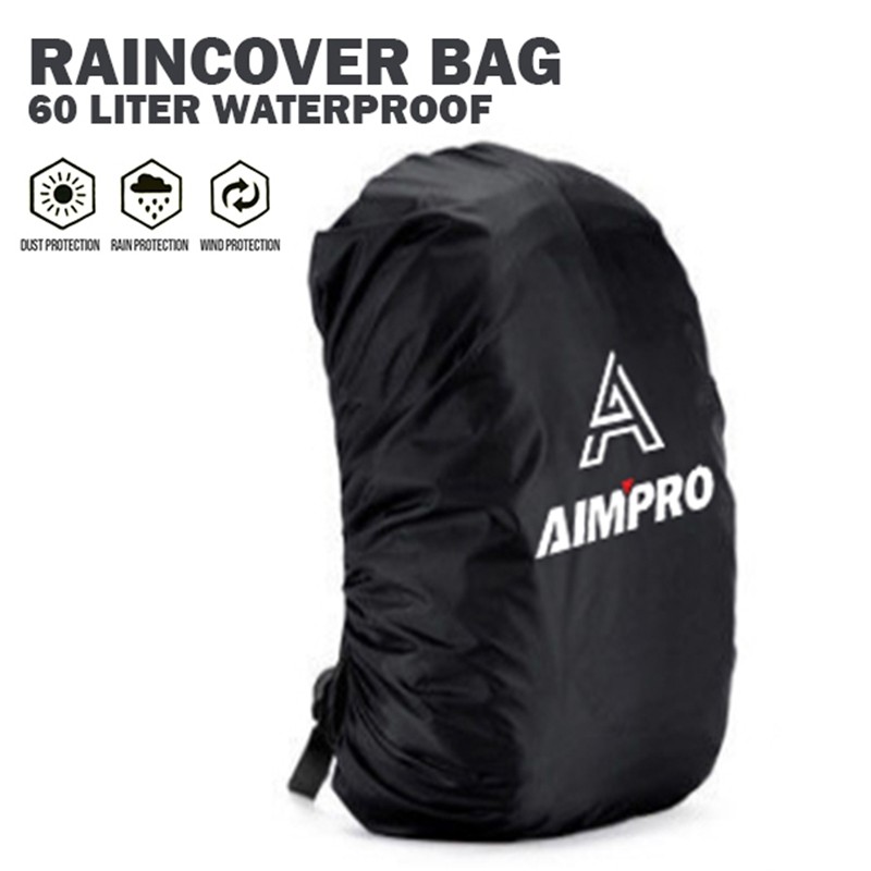 Rain Cover Bag Tas Carrier Aimpro - Cover Bag Waterproof 30 Liter - Sarung Tas Anti Air 60 Liter - C