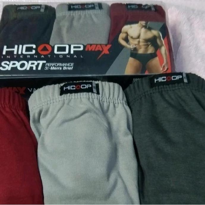 Promo Celana Dalam Pria Isi 3Pcs Hicoop Sport Max Size M L Xl Katun Cowok