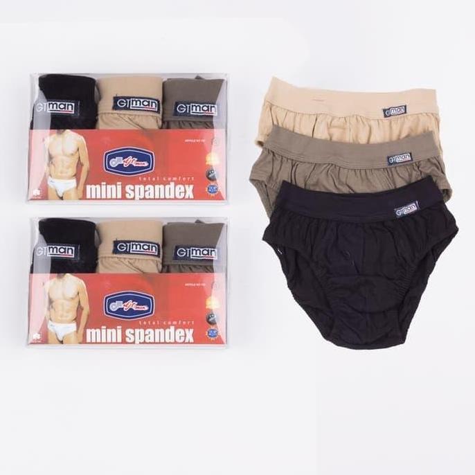 New Celana Dalam Pria Gt Man Mini Spandex | Cd Gt Man Mini Spandex | Isi 3