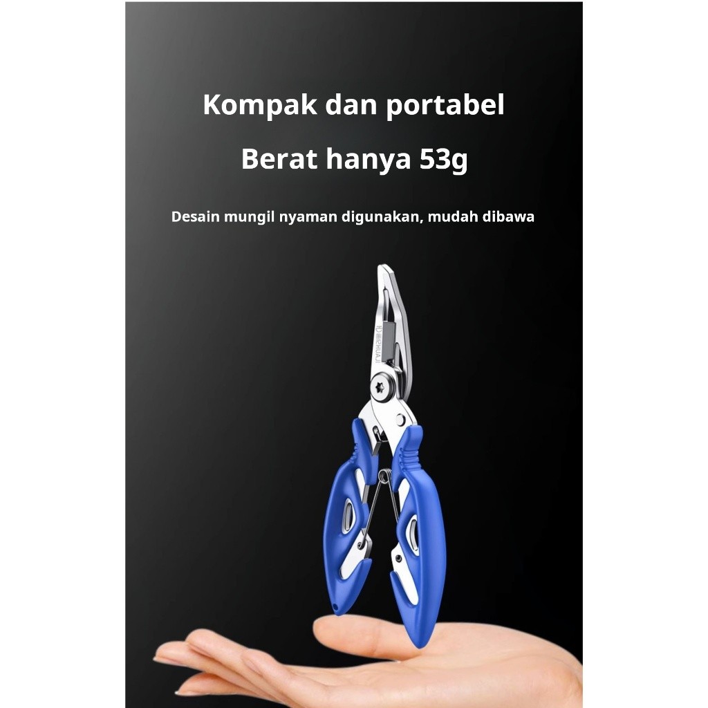 Tang Pancing Mulut Melengkung Dari Baja Tahan Karat, Tang Umpan Multifungsi, Pemotong Tali Kendali I