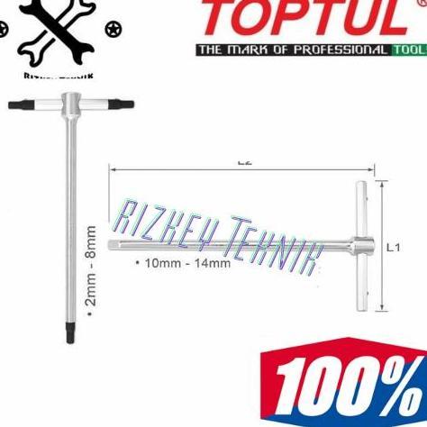 TOPTUL AGDA 1434 Kunci L 14mm Model T