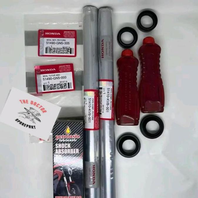 Paket As Shock Depan Buat Motor Honda Beat Karbu, Vario Karbu, Spacy Karbu, Scoopy Karbu, Vario 110,