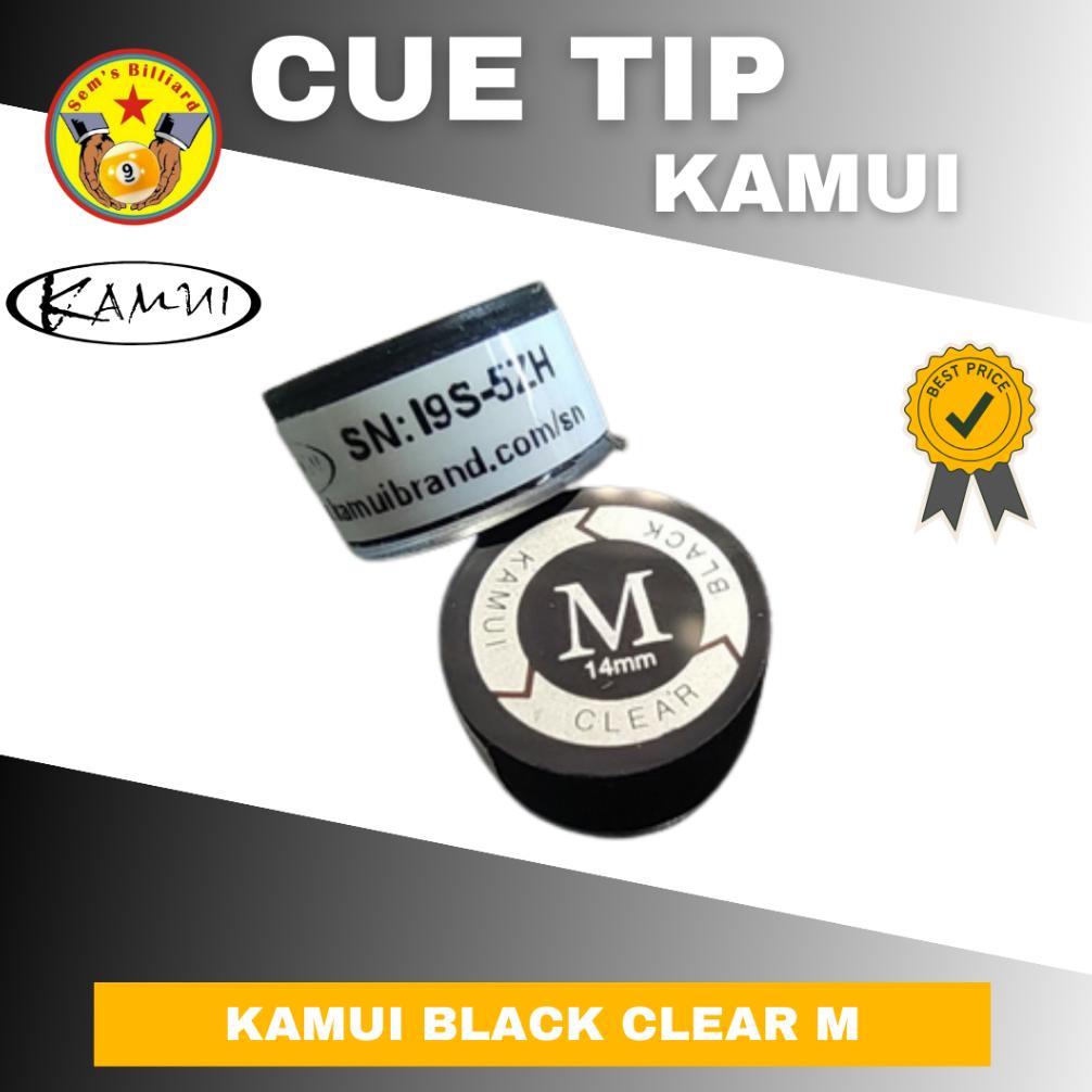 Tip kamui black clear M original - tip stick billiard - ujung stik billiard