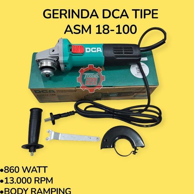 GERINDA TANGAN DCA ASM 18-100 GERINDA LISTRIK DCA ASM18-100