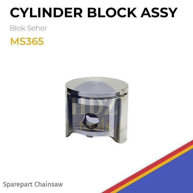 Cylinder Block Assy Blok Seher Chainsaw 365 Husqvarna 1 Ring 2 Ring Model Round Bulat dan Square Kot
