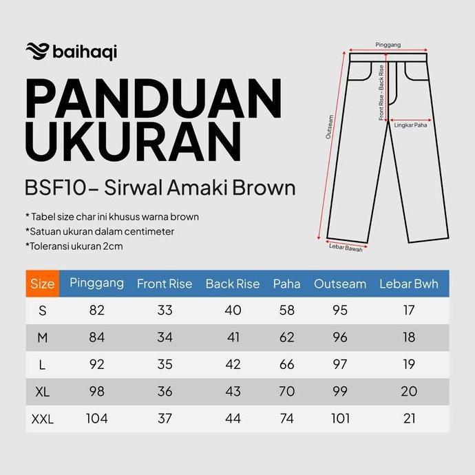 Baihaqi Ankle Pants Amaki BSF10 | Celana Sirwal