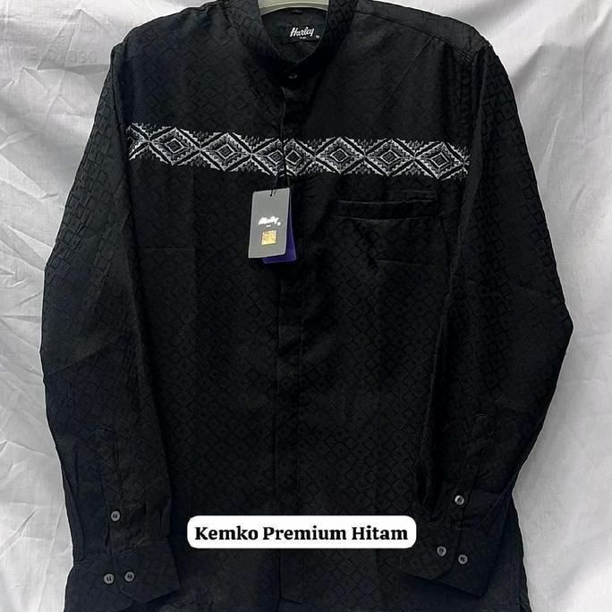Kemeja koko harley premium - kemeja koko lengan panjang Muslim Pria Katun Dewasa
