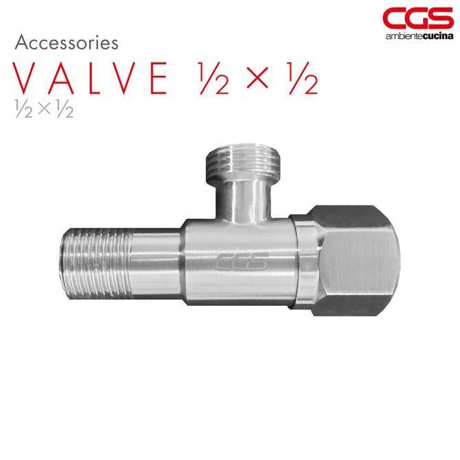 Stop Kran Dapur Kran Cuci Piring Mixer Taps Installation - CGS 1/2 x 1/2 Keran Cuci Piring Wastafel 