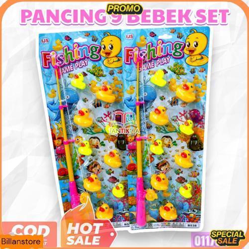 Mainan Pancing 9 Bebek Set B 538 Mainan Pancingan Magnet Mainan Air Anak Pancing Bebek Hemat Banget