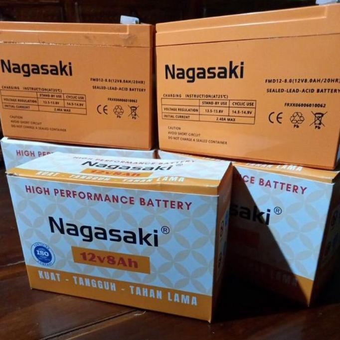 Accu/Aki/Batery Sprayer Nagasaki Nagawa 12V - 9Ah ( Lithium )Untuk Tangki Semprot Elektrik Cas