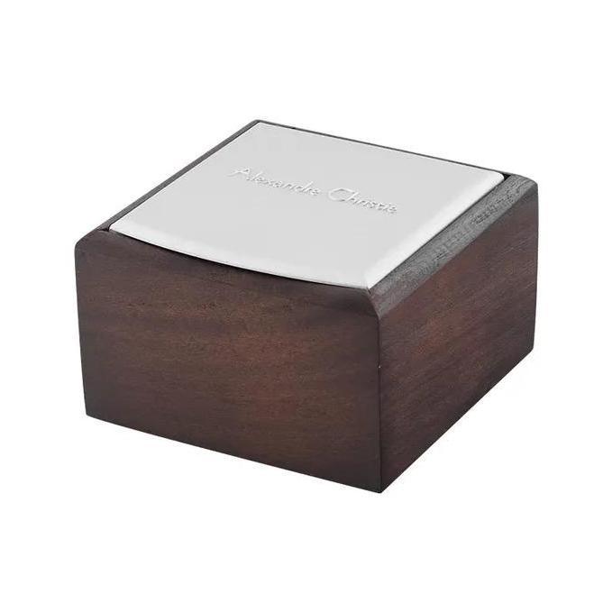 Kotak Jam Tangan Alexandre Christie / AC Kayu Coklat Original