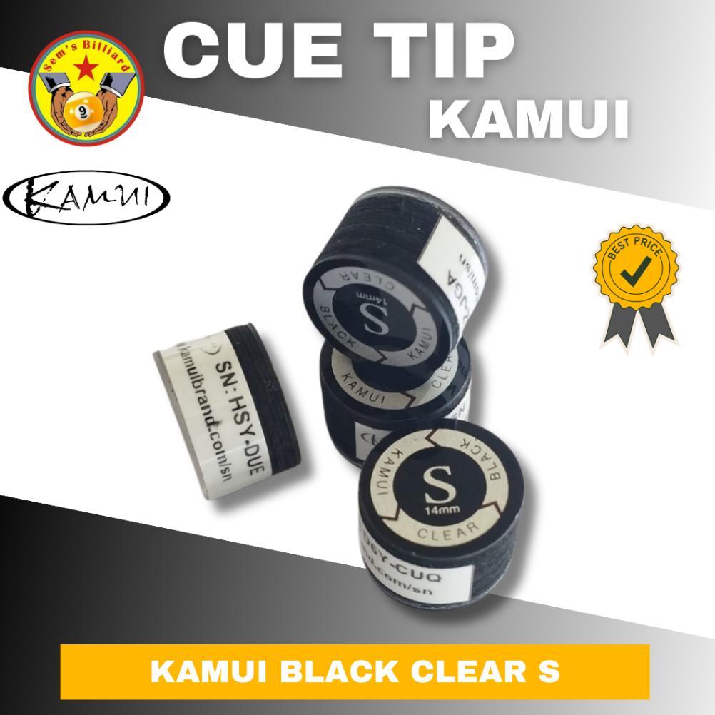 Tip Stick Billiard Kamui Black Clear S - Tip Kamui Soft - Tip Stick Billiard billiard