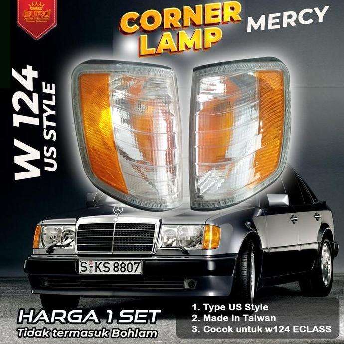 EURO Corner Lamp Lampu Sein Mobil Mercy W124 US Style terlaris