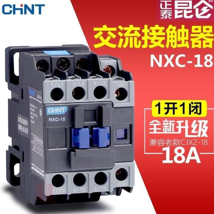 Kontaktor Magnetic Contactor Chint Nxc-18 Harga Spesial