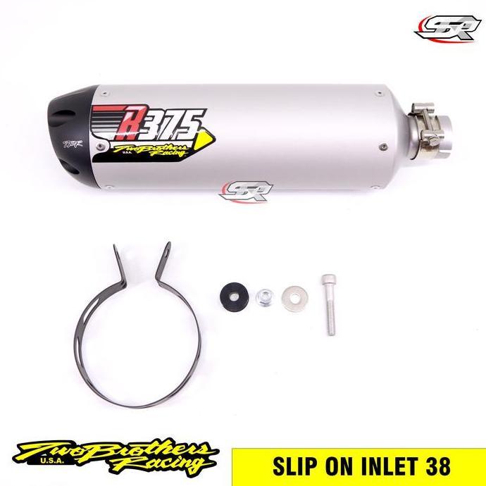 KNALPOT TBR TWO BROTHERS R375 UNIVERSAL INLET 38 terlaris