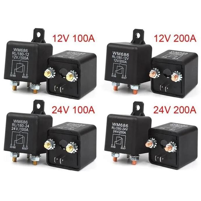 Relay Starting Relay 200A 100A 12V 24V 48V 60V Automotive Current Diskon
