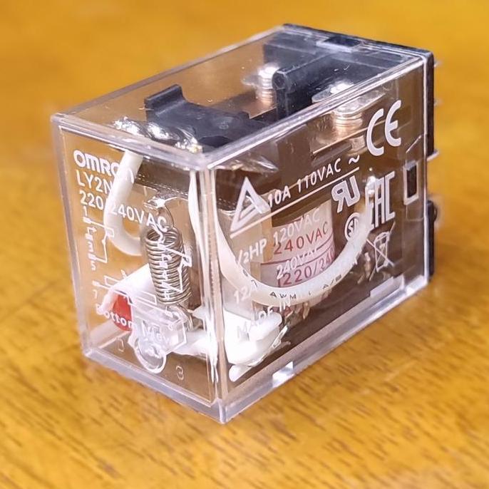 Ly2N-220/240Vac - Relay 8 Kaki - Omron Diskon