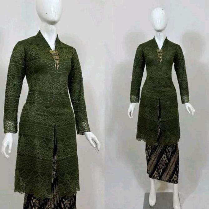 NEW ATASAN KEBAYA TUNIK BRUKAT KURUNG BUSUI MODERN KEBAYA TUNIK BROKAT KANCING DEPAN ATASAN KEBAYA T