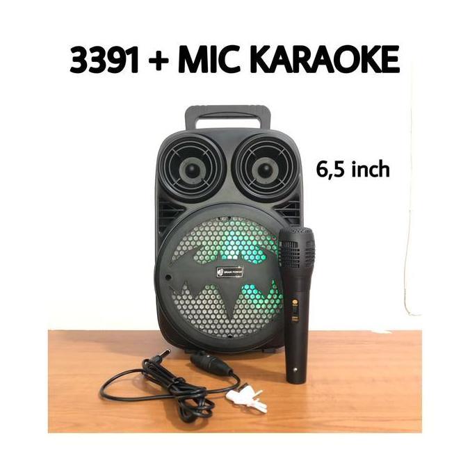 SPEAKER 3391 BLUETOOTH PORTABLE 6'5 INCH KIMISO- KMS-3391