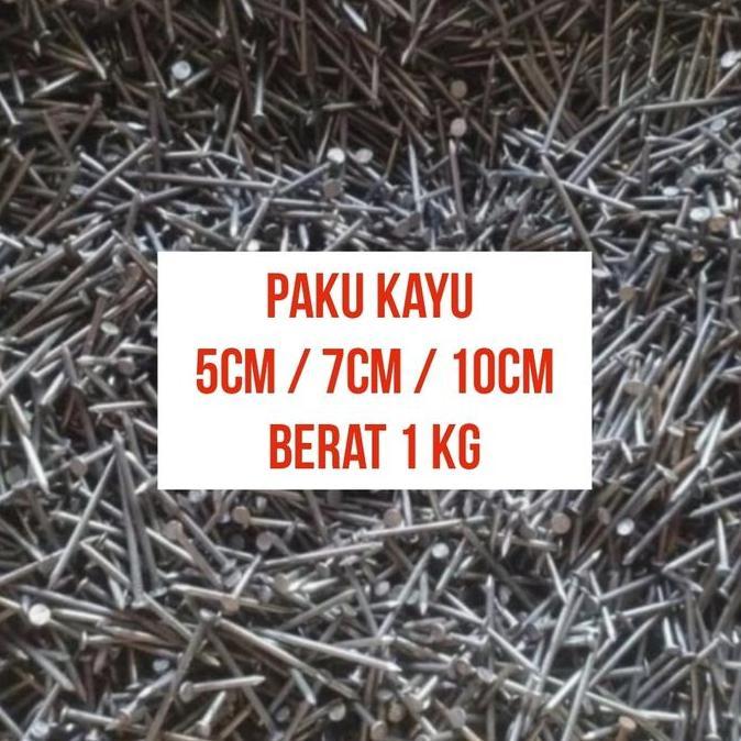 Paku 1kg Paku 5cm Paku 7cm Paku 10cm Paku kayu ukuran 5cm / 7cm / 10cm Paku Seri Berat 1 Kg