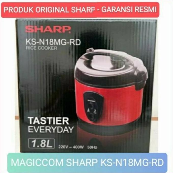 Sharp Magic Com Ksn-18-Mgrd 1.8 Liter Red Garansi Resmi-Original