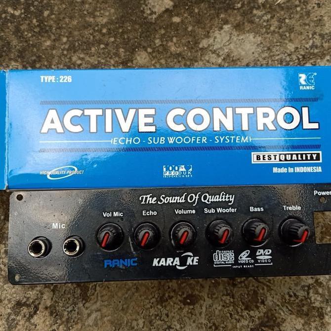tone control speaker aktif echo mic subwoofer