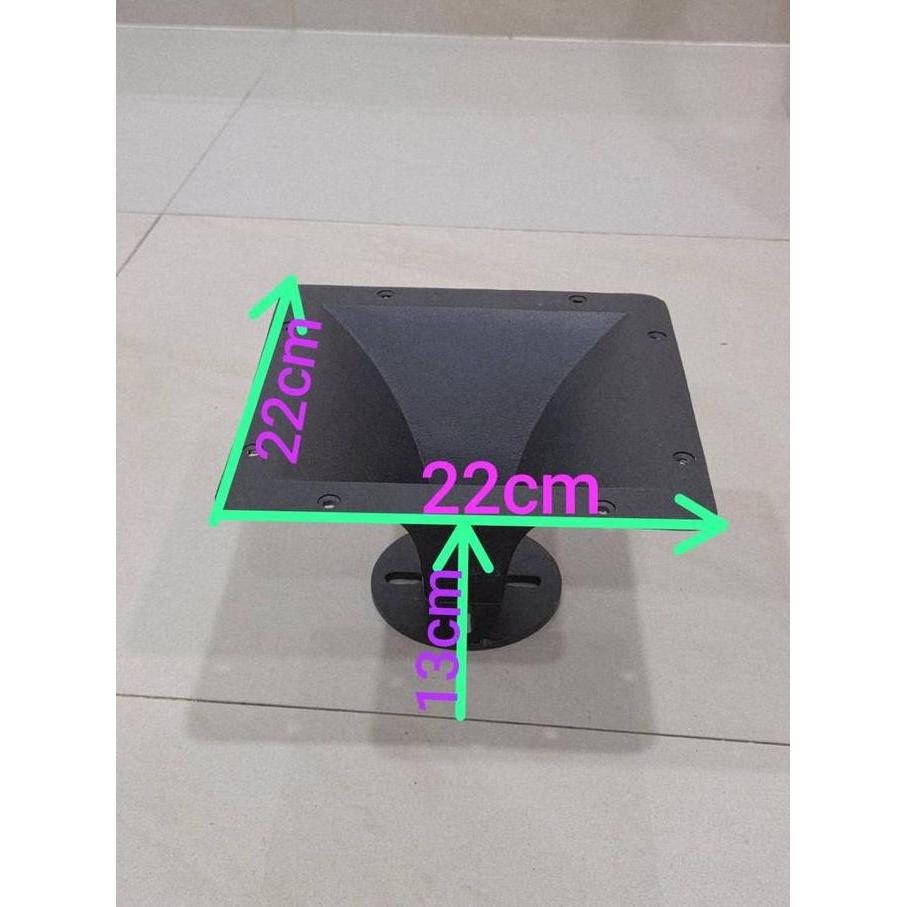 horn corong tweeter 22x22 bahan full besi